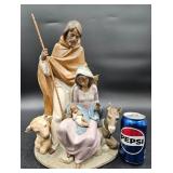 Lladro Joyful Event Nativity Figure in Gres Finish