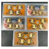 20 Proof Presidential Dollar US Coins in Sets