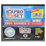 2 Sealed Boxes Football Cards Pro Sets 1991