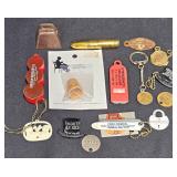 Vintage Advertising Smalls- Keychains Knife Bell +