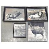 4 Al Chaffe Framed Photography Prints - Bull Elk +