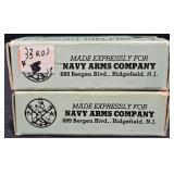 2 Boxes Navy Arms .32 Short Rim Fire Ammo