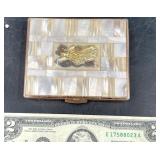 Vintage Mother of Pearl Dragon Cigarettes Holder