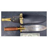 Springfield Armory Trowel Bowie Knife w Sheath