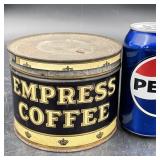 Vintage Empress Coffee 1 LB Tin Can