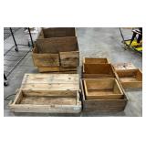 Antique Wood Crates - Can Be Used As Display