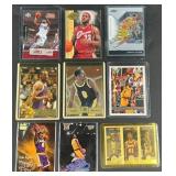 6 Kobe Bryant & 3 Lebron James Basketball Cards