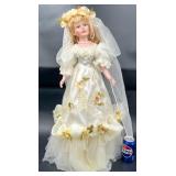 28" Cutie Collections Bridal Doll w Stand