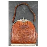 Antique Tooled Leather Purse