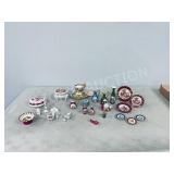 collection of mini porcelain dishes - Limoges