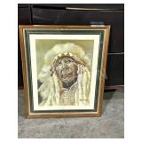 John Byrne print of Indian Chief portrait