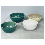 4 vintage Medalta bowls - 6 3/4" x 8" wide