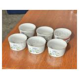 6 Spode " Stafford Flowers" custard bowls