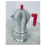 Alessi moka espresso pot - 8" tall