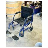 Carex folding light duty wheel chair -