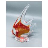 art glass fish figure - 6" tall