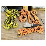 5 various size extention cords