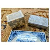 Delft Durch Wall Plaque, Butterfly Tray, etc