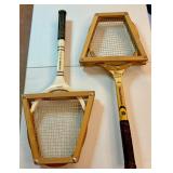 Lot of 2 Antique Tennis Rackets