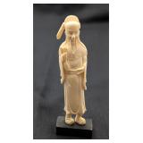 Pre-Ban Vintage Ivory Carving of Bearded Man