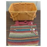 "The Sac" Hobo Bag and Woven Basket