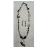 Natwe Kokopelli Sterling Necklace & Earrings