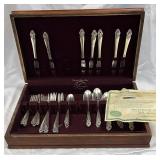 Prestige Plated Silverware with Wooden Box