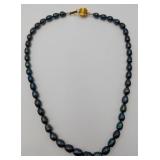 17" Black Tahitian Pearl Necklace