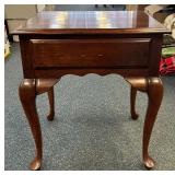 Cherry Queen Anne Style Side Table