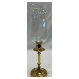 Gold Copper Craft Candleholder with Glass Cover