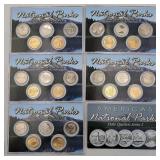 5 National Parks Series 2 Quarter Proof Sets