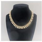 Gold Tone Coro Necklace w/Beading