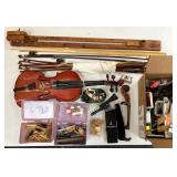 Big Lot of Violin & Bow Repair Items