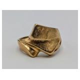 14k Gold Ring w/ Textured Finish