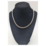 2 Row Rhinestone Necklace. Nice Quality