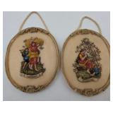 Pair of Vintage Wax Seasons Plaques