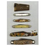 6 Vintage Pocket Knives