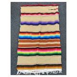 Large Sarape/Saltillo Cotton Blanket