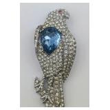 Beautiful Vintage Bellini Rhodium Rhinestone Pin