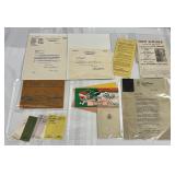 Antique Certificates, Letters, Soil Survey Book