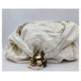 Jimmy Choo Designer Cream Purse Tote - Pre- Owned