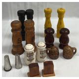 Variety of Vintage Salt/Pepper Shakers