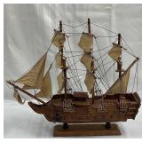 Vintage HMS Victory Model Boat