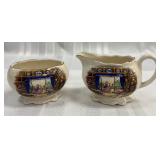 RARE HANLEY LANCASTERS " Rose Marie" Sugar/Creamer