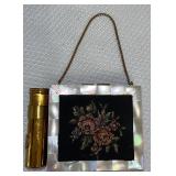 Mother of Pearl Compact Flapper Purse