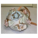 Vintage 3D floral Ball Potpourri Holder