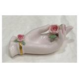 Vintage Lefton Porcelain Hand with Roses