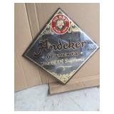 OLD SMOKED PABST ANDEKER BAR MIRROR