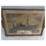 NAVY PHOTO USS ATHENS TRAY