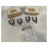 NOS 2-SETS PONY SHOES GUN HOOKS WITH BOXES